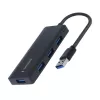 Laptop dock Gembird UHB-U3P4-03 USB 3.2 Gen 1 Type-A, 5 Gbit/s, black