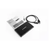 HDD enclosure GEMBIRD EE2-U3S-3 for 2.5 inch SATA drives, 1-bay, Micro-USB B, USB 3.2 Gen 1, up to 2 TB, black