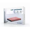 HDD enclosure Gembird EE2-U3S-3-P for 2.5 inch SATA drives, single-bay, 5 Gbit/s, pink