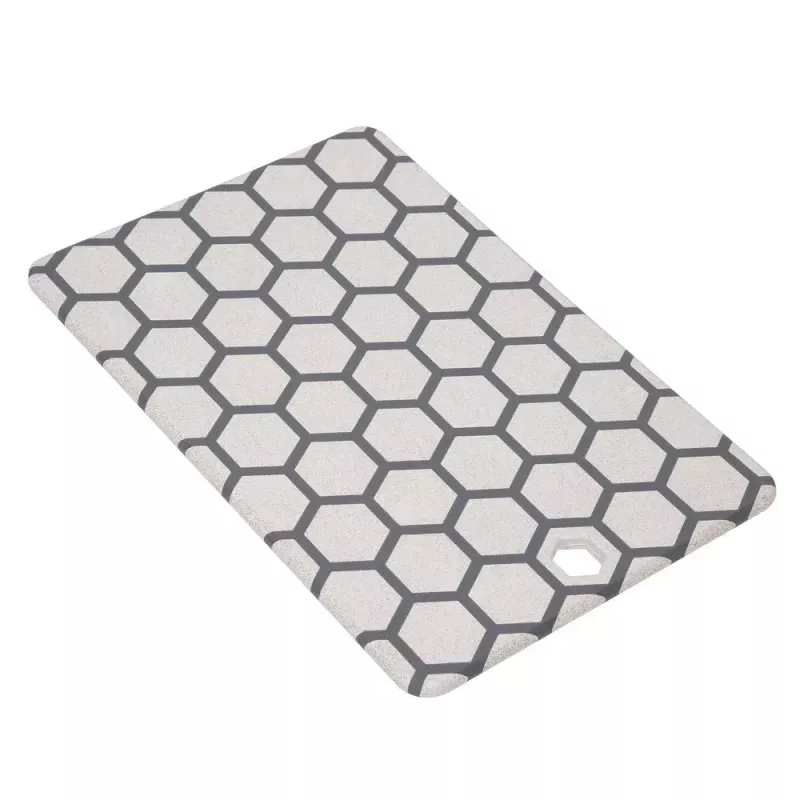 Cutting board RESTO 95401 rectangular plastic 138×200×8 mm grey/white