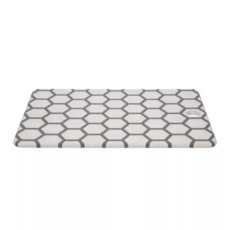 Cutting board RESTO 95401 rectangular plastic 138×200×8 mm grey/white