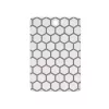 Cutting board RESTO 95401 rectangular plastic 138×200×8 mm grey/white