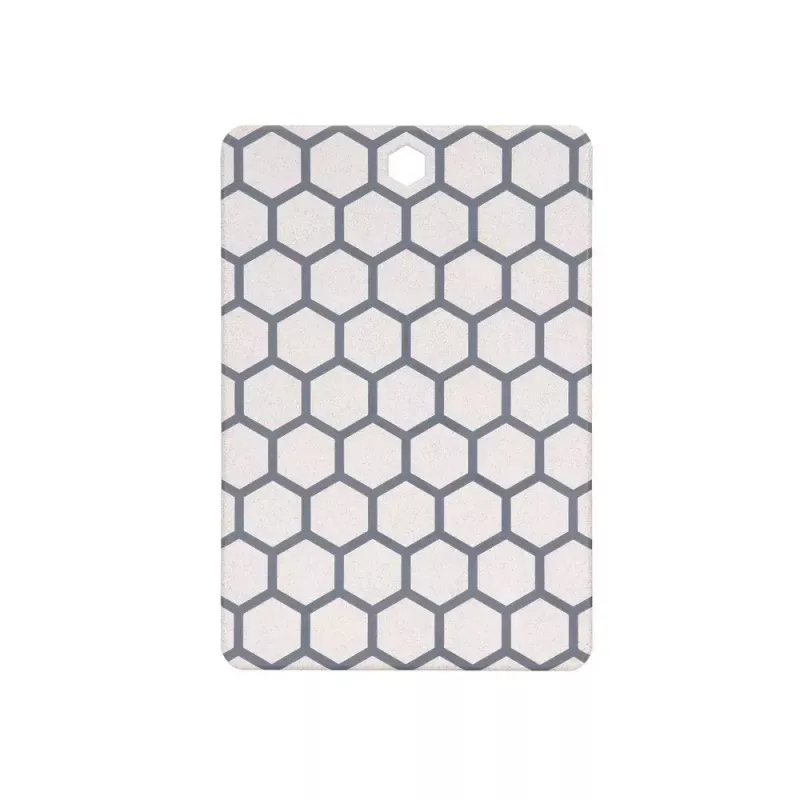 Cutting board RESTO 95401 rectangular plastic 138×200×8 mm grey/white