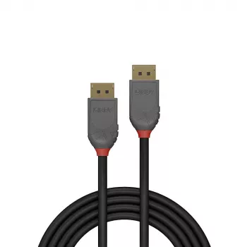 Lindy 1m DisplayPort 1.4 Cable, Anthra Line, 1 m, DisplayPort, DisplayPort, Male, Male, 7680 x 4320 pixels