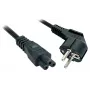 Lindy 3m, CEE 7/7 - IEC 320 C5 Black CEE7/7 C5 coupler