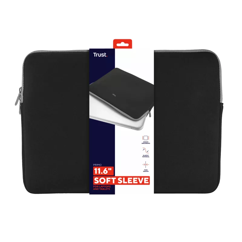 Trust 21254 laptop case 29.5 cm (11.6 inch) Sleeve case Black