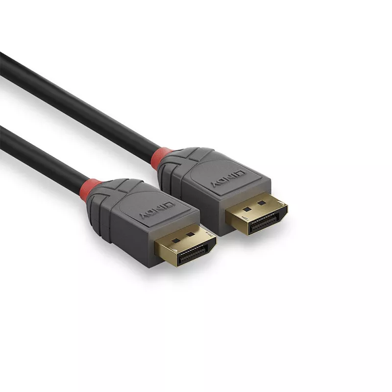 DisplayPort Cable Lindy 2m DisplayPort 1.4 Cable Anthra Line