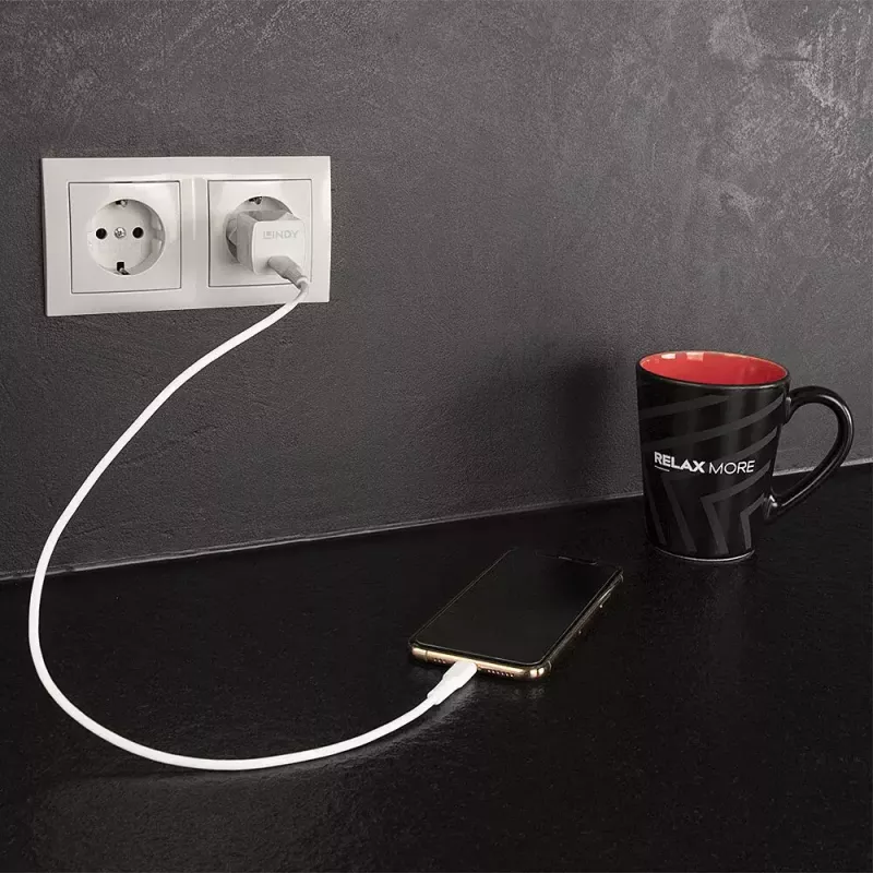 Indoor Charger Lindy 73410 Mobile Device Charger Smartphone White