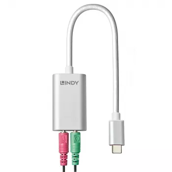 USB Type C to Audio Converter Lindy 42711