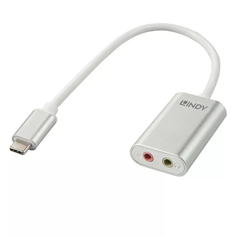 USB Type C to Audio Converter Lindy 42711