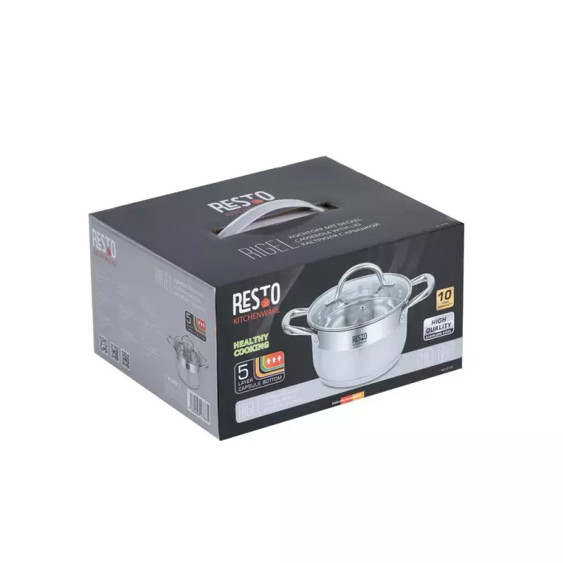 Resto Kitchenware Rigel 1.9 L Round Stainless Steel