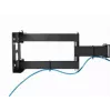 TV wall mount Gembird WM-55ST-03 for 32–55 inch screens, VESA up to 400x400, tilt -18°/5°, swivel ±90°, max load 35 kg, black