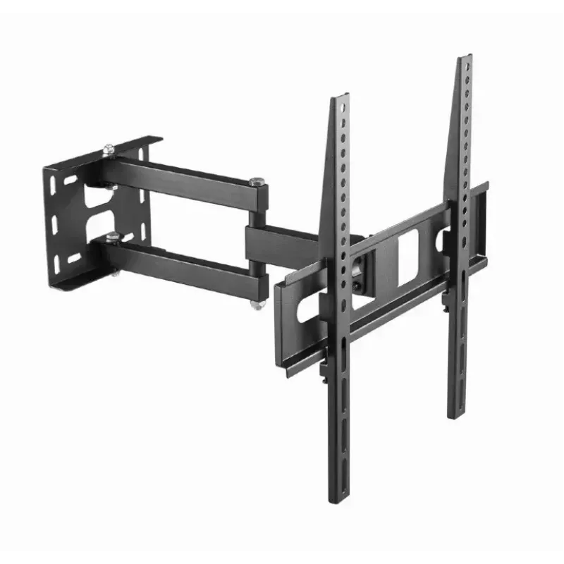 TV wall mount Gembird WM-55ST-03 for 32–55 inch screens, VESA up to 400x400, tilt -18°/5°, swivel ±90°, max load 35 kg, black