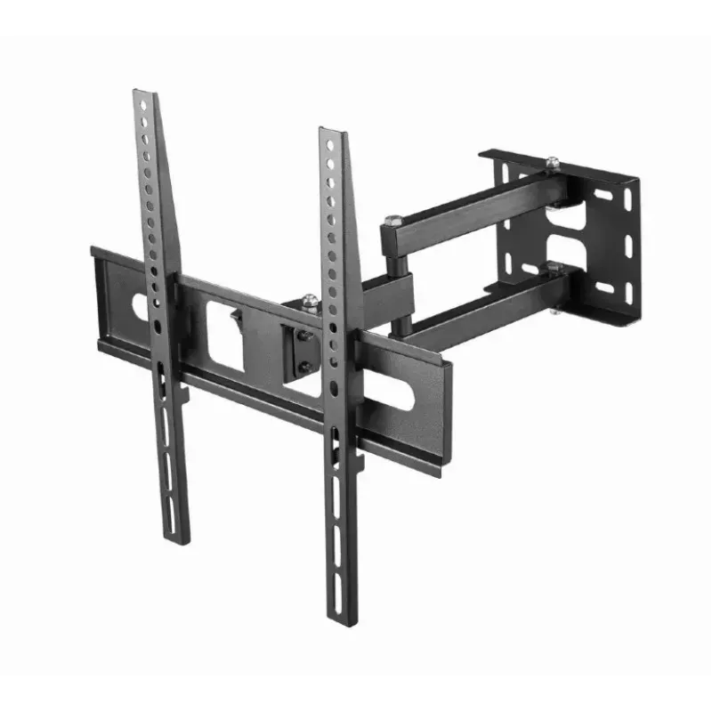 TV wall mount Gembird WM-55ST-03 for 32–55 inch screens, VESA up to 400x400, tilt -18°/5°, swivel ±90°, max load 35 kg, black