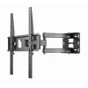 TV wall mount Gembird WM-55ST-03 for 32–55 inch screens, VESA up to 400x400, tilt -18°/5°, swivel ±90°, max load 35 kg, black