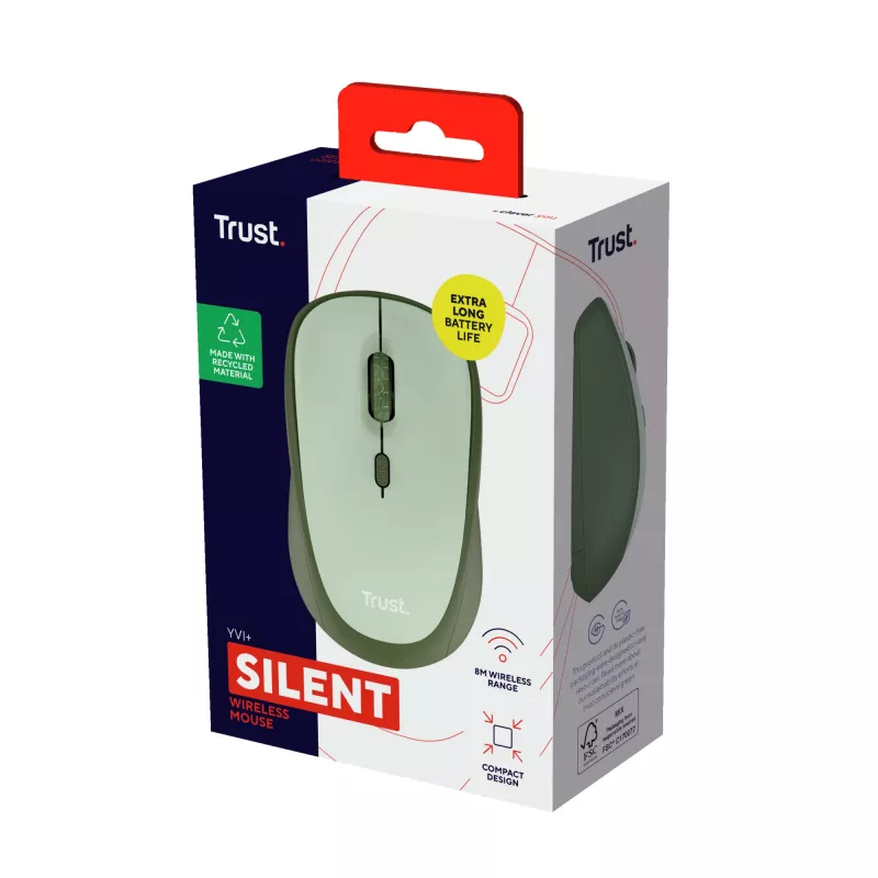Trust Yvi+ mouse Office Right-hand RF Wireless Optical 1600 DPI