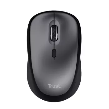 Trust Yvi+ Silent Wireless Mouse, Right-hand, Optical, RF Wireless, 1600 DPI, Black