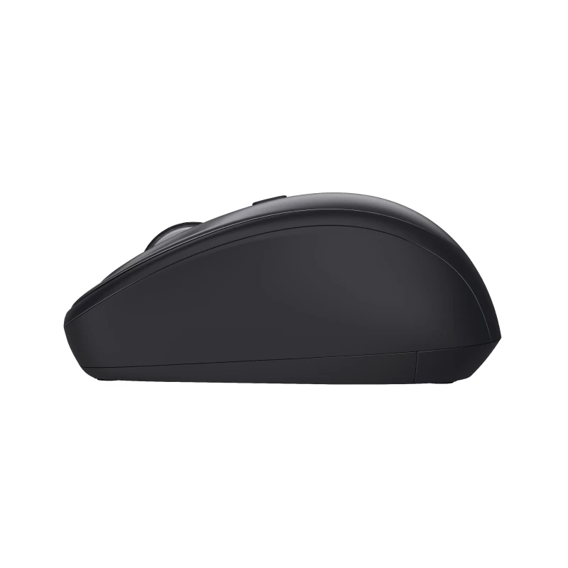 Trust Yvi+ Silent Wireless Mouse, Right-hand, Optical, RF Wireless, 1600 DPI, Black