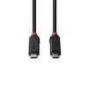 Lindy 0.5m USB4 240W Type C Cable, Black Line, 0.5 m, USB C, USB C, USB4 Gen 3x2, 40 Gbit/s, Black