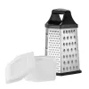 Box grater Resto Kitchenware 95413 Black Stainless steel
