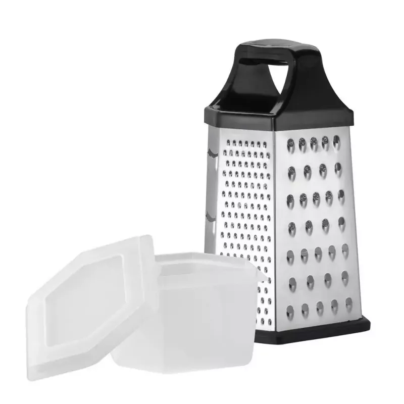 Box grater Resto Kitchenware 95413 Black Stainless steel