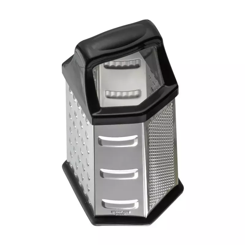 Box grater Resto Kitchenware 95413 Black Stainless steel