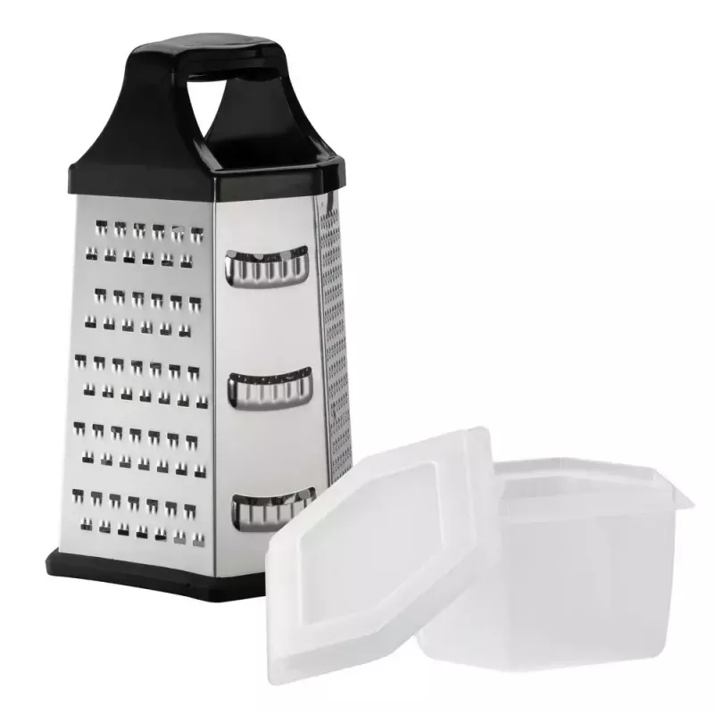 Box grater Resto Kitchenware 95413 Black Stainless steel
