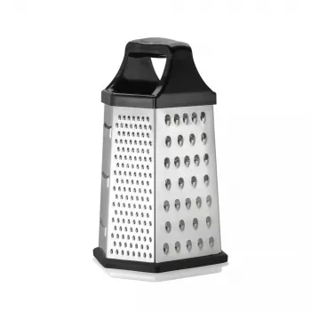 Box grater Resto Kitchenware 95413 Black Stainless steel
