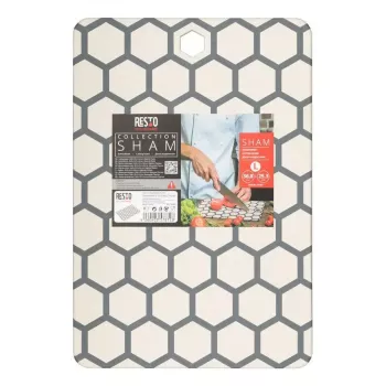 Cutting Board Resto Kitchenware 95403 Rectangular Plastic Grey White