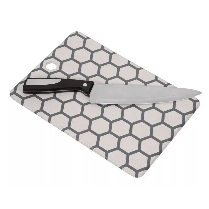 Cutting Board Resto Kitchenware 95403 Rectangular Plastic Grey White