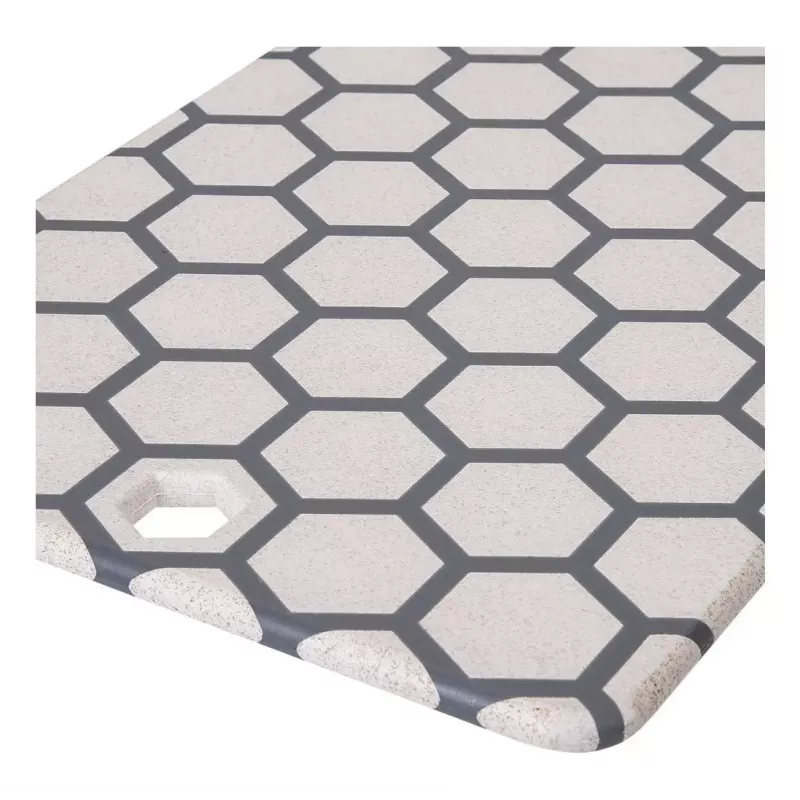 Cutting Board Resto Kitchenware 95403 Rectangular Plastic Grey White