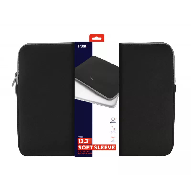 Trust 21251 laptop case 33.8 cm (13.3 inch) Sleeve case Black