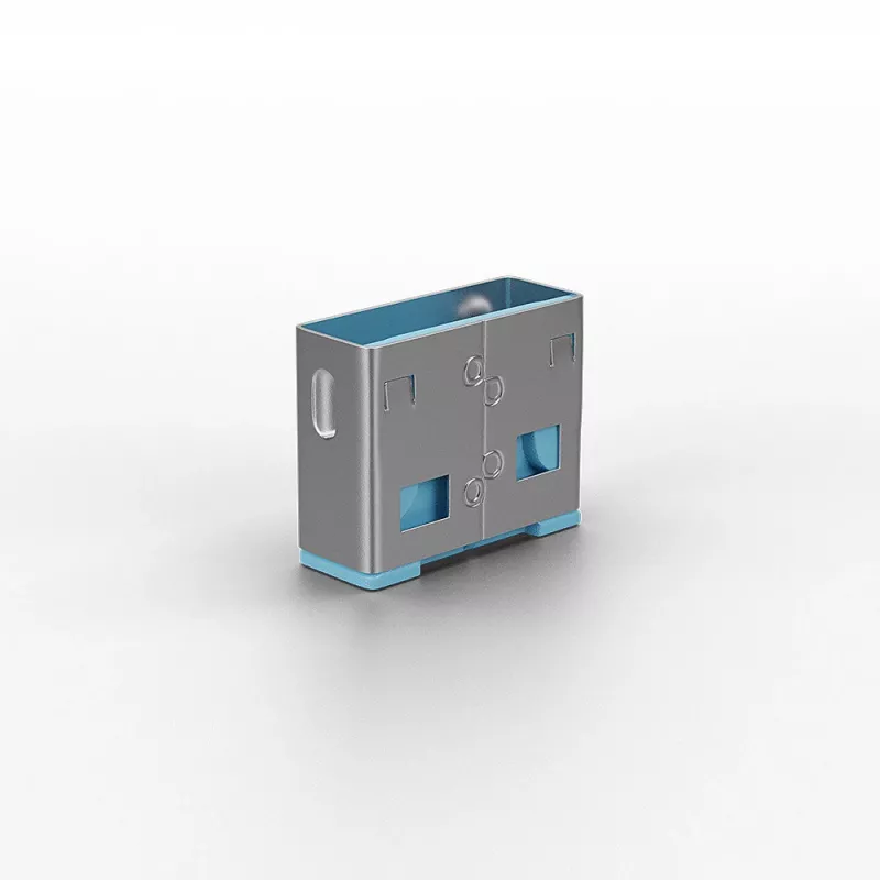 Port blocker Lindy USB Port Blocker without key Pack of 10 Colour Code Blue