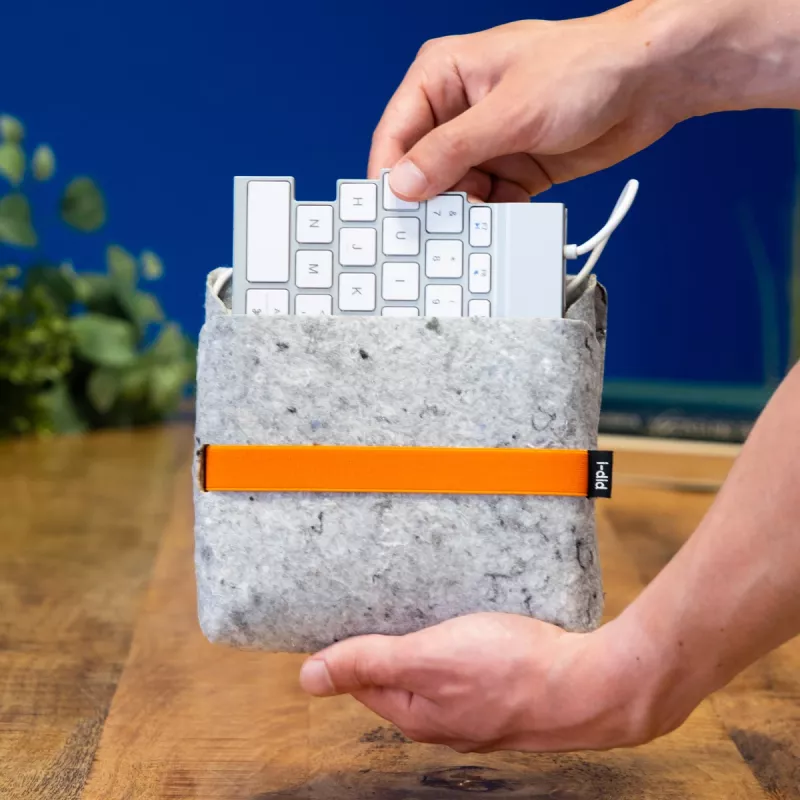 Keyboard case R-Go Tools RGOIDPOSBGR Grey 180x170x30mm