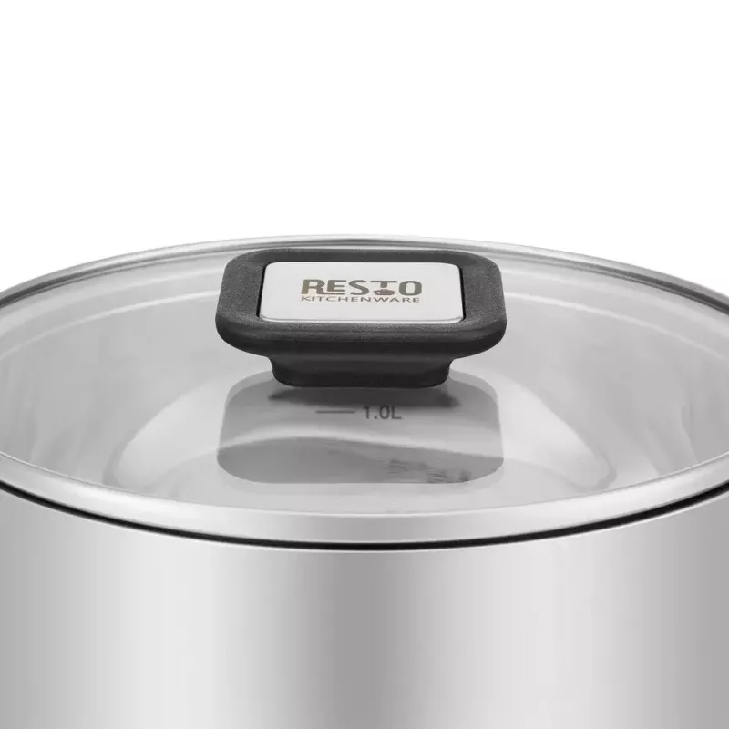 Kitchenware Resto Anser 1.6 L Round Black Stainless Steel