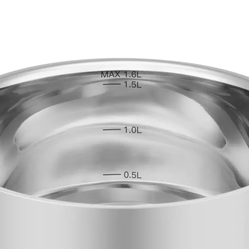 Kitchenware Resto Anser 1.6 L Round Black Stainless Steel