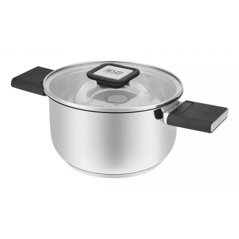 Kitchenware Resto Anser 1.6 L Round Black Stainless Steel