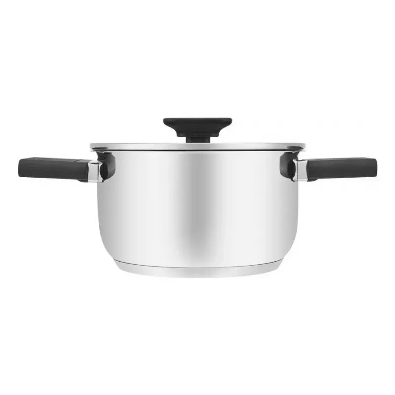 Kitchenware Resto Anser 1.6 L Round Black Stainless Steel