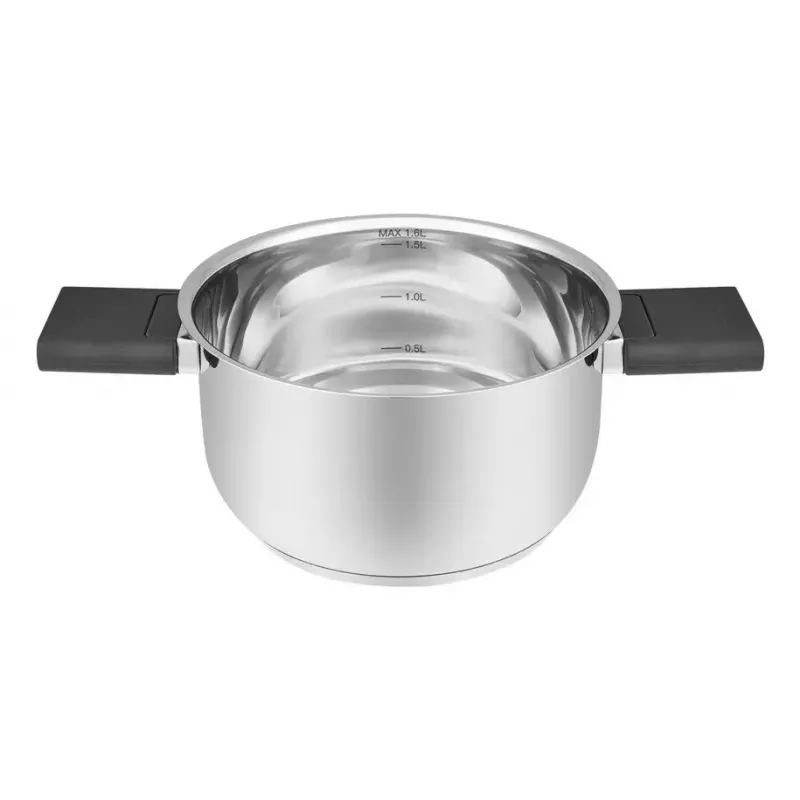 Kitchenware Resto Anser 1.6 L Round Black Stainless Steel