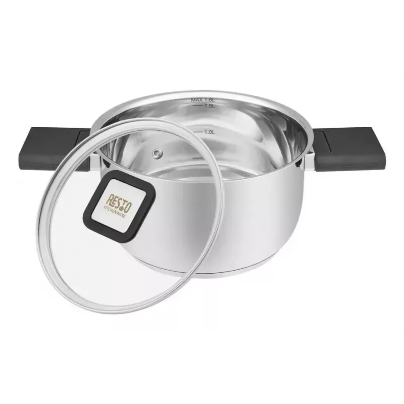 Kitchenware Resto Anser 1.6 L Round Black Stainless Steel