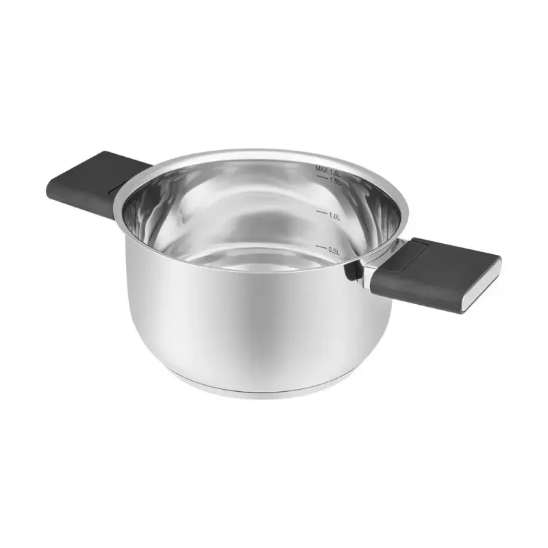 Kitchenware Resto Anser 1.6 L Round Black Stainless Steel