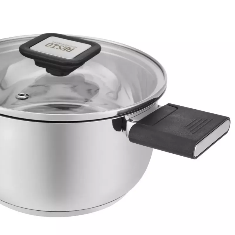 Kitchenware Resto Anser 1.6 L Round Black Stainless Steel