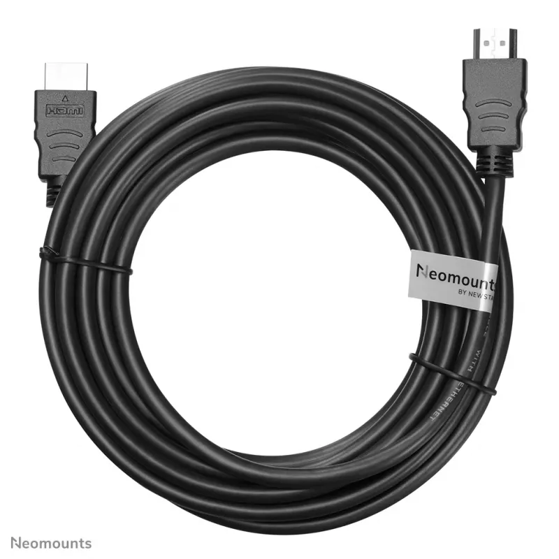 Neomounts HDMI15MM HDMI cable - 5 metres, 5 m, HDMI Type A (Standard), HDMI Type A (Standard), 10.2 Gbit/s, Black
