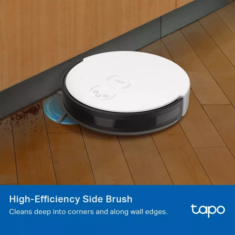 Accessory kit for TP-Link Tapo RVA100 robot vacuum — 2 washable HEPA filters, main brush, 2 side brushes (black/white)