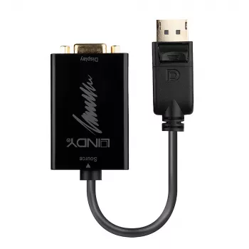 Active Converter Cable Lindy DisplayPort 1.2 to VGA