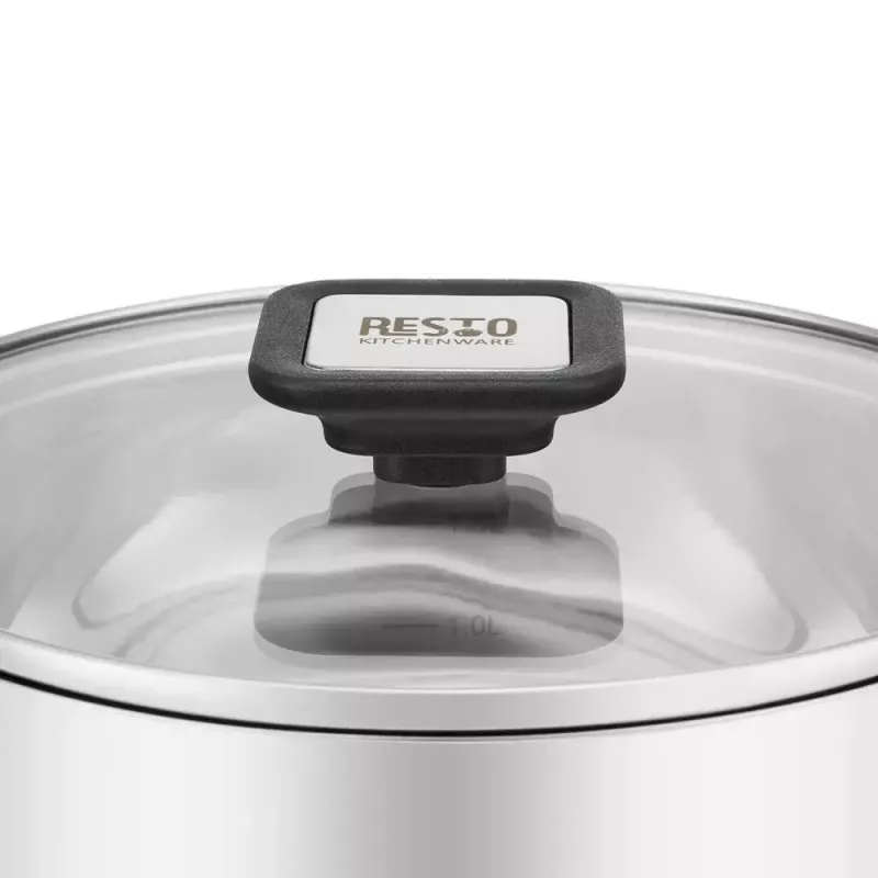 Resto Kitchenware Anser 2.5 L Round Black Stainless Steel