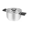 Resto Kitchenware Anser 2.5 L Round Black Stainless Steel