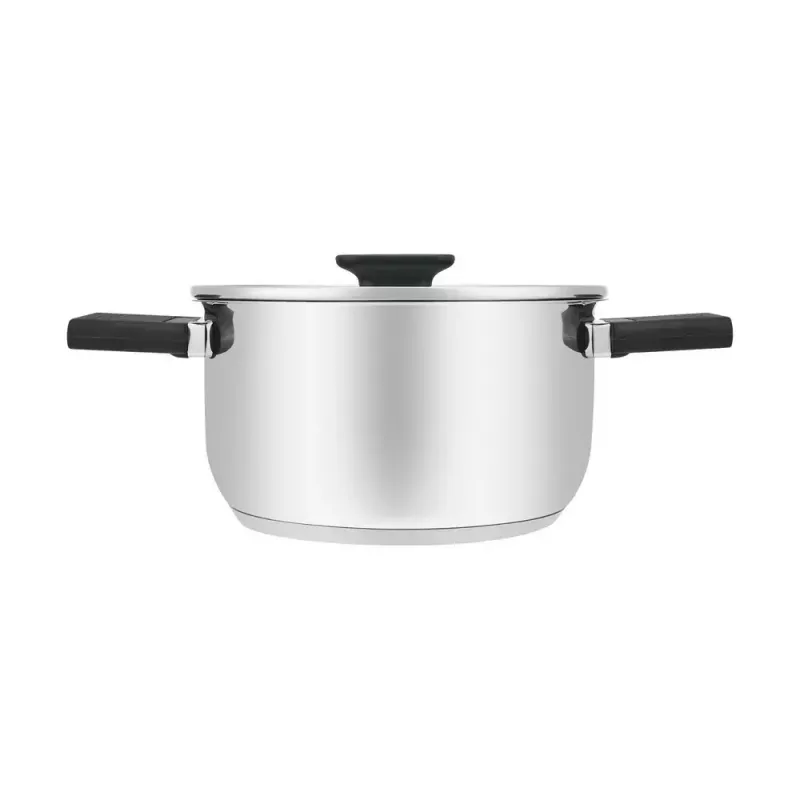 Resto Kitchenware Anser 2.5 L Round Black Stainless Steel