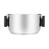 Resto Kitchenware Anser 2.5 L Round Black Stainless Steel
