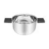 Resto Kitchenware Anser 2.5 L Round Black Stainless Steel